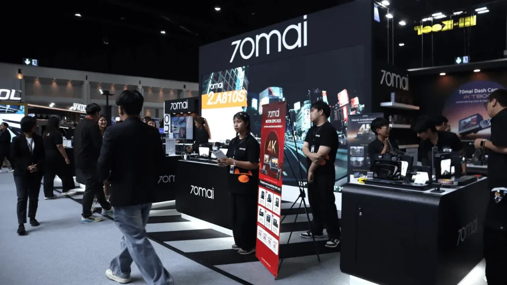 70mai เปิดตัวกล้องติดรถยนต์ 4K ซีรีส์ใหม่ในงาน Motor Expo 2025 พร้อมความละเอียดระดับ True 4K ที่มอบความคมชัดระดับที่ใช้เป็นหลักฐานได้